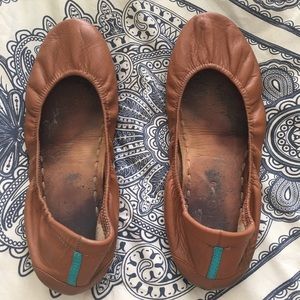 Chestnut Tieks Size 9
